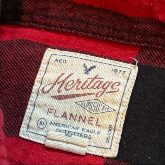 American Eagle // Heritage Plaid Button-Up Shirt // Men’s - Picture 3 of 6